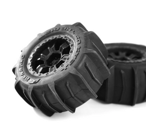 R11171 ensemble officiel de 2 pneus à pagaies assemblés Rlaarlo pour RZ001. Pièces de remplacement d'origine conçues pour améliorer la traction sur le sable et les surfaces meubles avec une installation directe.