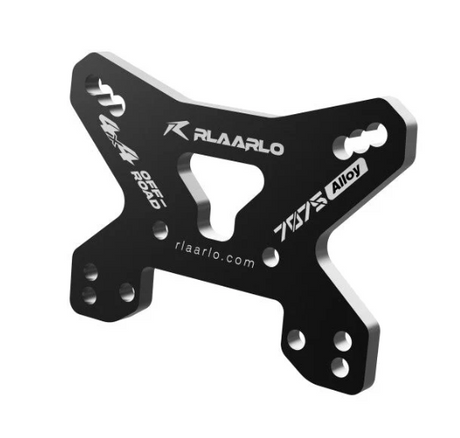 R16101 Rlaarlo support amortisseurs avant en aluminium 7075 epaisseur 3 mm pour X12S Buggy, piece d’origine de remplacement direct. Univers RcLoisirs