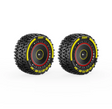 R16126 ensemble de 2 pneus arrière rouges officiels Rlaarlo pour X12S. Pneus assemblés d'origine conçus pour restaurer les performances et l'apparence du véhicule.