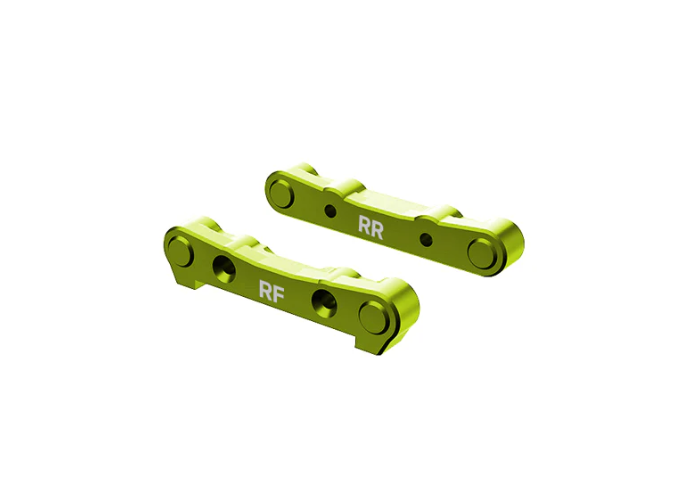 R16206 ensemble de 4 bras de suspension arrière en métal officiels Rlaarlo pour ROG1, X12S et XTS-P12. Conçus pour améliorer la robustesse, la précision et la durabilité de la suspension arrière.