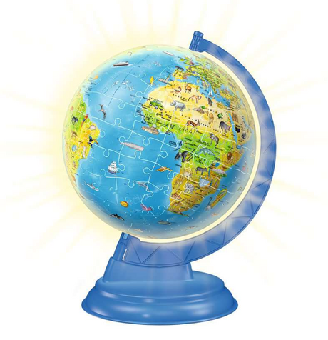 Globe illuminé – Puzzle 3D