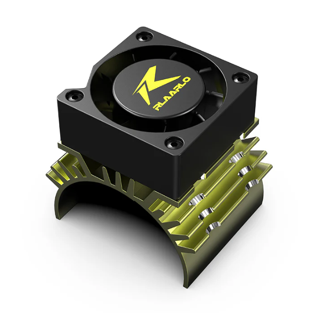 RE002 RZ065 dissipateur moteur aluminium avec ventilateur pour refroidissement RC haute performance - Univers RcLoisirs