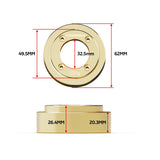 RJ062 - Rlaarlo - Heavy Weight Brass Outer Portal Drive Housing (Front & Rear) for MK07