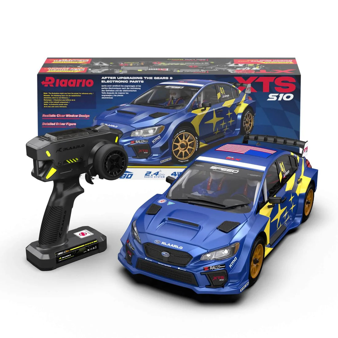 RLAARLO XTS-F10 – Rallye RC 1/10 Brushless 4WD Fibre de carbone – RTR – Univers RcLoisirs