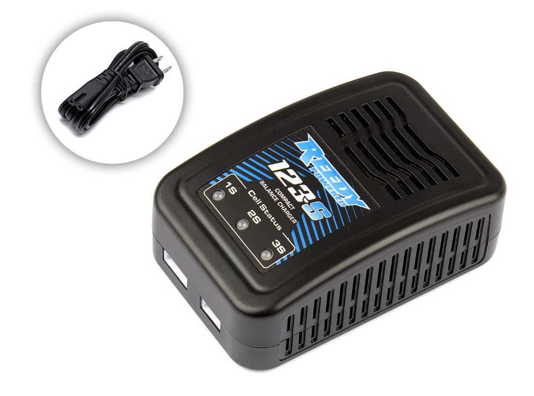 Reedy, 123-S, chargeur RC, balance charger, LiPo 2S, LiPo 3S, compact, ASC27202, modélisme