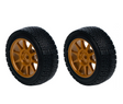 S10-048 ensemble de 2 roues assemblées officielles Rlaarlo pour XTS-S10 RC Rally Car. Pièces de remplacement d'origine prêtes à installer pour restaurer les performances du véhicule.