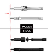 SCX30-13FR Arbres CVD acier inoxydable avant et arrière SCX30 (lot complet) - Univers RcLoisirs