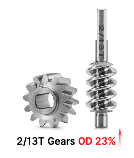 SCX30-14-13T ensemble d’engrenages à vis sans fin INJORA 2/13T avec overdrive 23 pour AXIAL SCX30 améliorant traction et franchissement chez Univers RcLoisirs