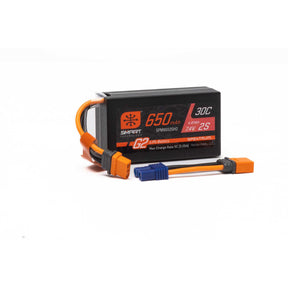 SPMX652SH2 Spektrum Smart - LiPo 7.4V 650mAh 2S G2 Hardcase – Univers RcLoisirs