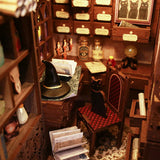 Le pharmacien magique – Book Nook 3D en bois avec LED – Haute gamme - Univers RcLoisirs