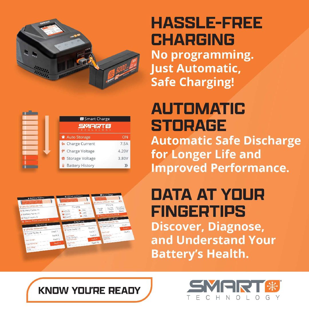 Spektrum Smart LiPo 2S 4000 mAh 50C avec connecteur IC3