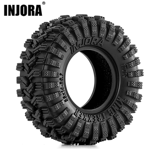 T7014 pneus King Trekker INJORA 35x14mm 0.7 avec composé S5 ultra souple offrant adhérence et traction améliorées pour SCX30 chez Univers RcLoisirs