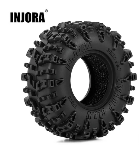 T7019 Pneus Swamp Claw 0.7 36x14mm SCX30 (lot de 4) - Univers RcLoisirs