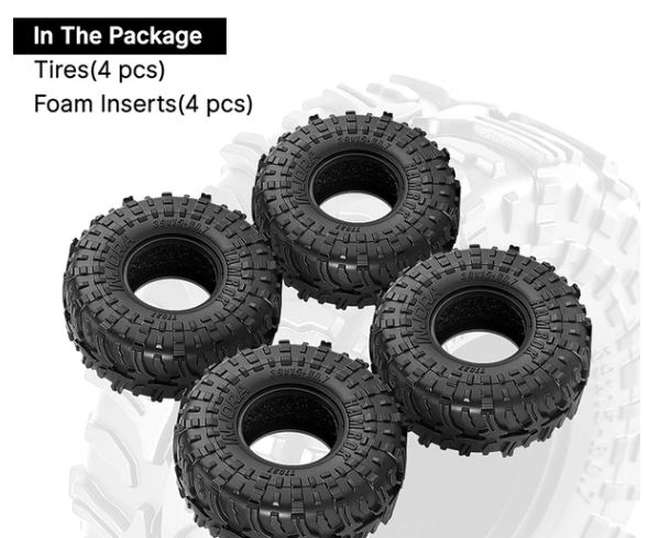 T7027 Pneus HAMROK 0.7 39x15mm SCX30 (lot de 4) - Univers RcLoisirs
