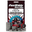 TFE4558 ensemble de roulements scelles FastEddy pour Traxxas X-Maxx 8S, compatible avec les deux versions de porte-moyeux et leurs roulements interieurs.
