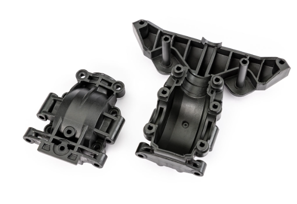 TRA10728X – Boîtier avant haut & bas (Front Upper & Lower Bulkhead Set) – Univers RcLoisirs