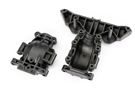 TRA10728X – Boîtier avant haut & bas (Front Upper & Lower Bulkhead Set) – Univers RcLoisirs