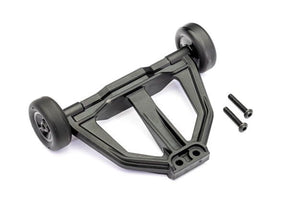 TRA10776-BLK barre anticabrage officielle Traxxas entièrement assemblée en composite haute résistance. Réduit les wheelies excessifs, absorbe les impacts et sert de poignée de transport pour les modèles Mini Maxx et Mini XRT.