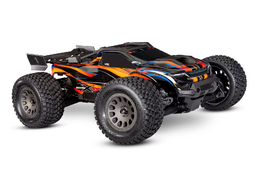 Traxxas Mini XRT VXL-3S réf. 108076-1 – Monster Truck 1/16 RTR 4WD brushless – Univers RcLoisirs. Véhicule radiocommandé tout-terrain robuste avec châssis renforcé, suspension à huile, pneus tout-terrain, design agressif et prêt-à-rouler (RTR). Hobby RC puissant et rapide pour passionnés de sport mécanique, franchissement, course et pilotage RC.