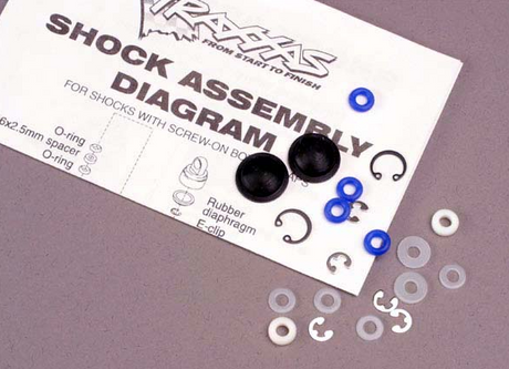 TRA2362 – Kit de remise en état d’amortisseurs (Shock Rebuild Kit, 2 unités Ultra/Big Bore) – Univers RcLoisirs