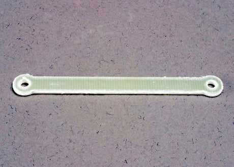 TRA2532 barre de renfort en fibre de verre Traxxas conçue pour renforcer le bulkhead avant et maintenir l'alignement des axes de suspension. Compatible avec plusieurs modèles Slash, Rustler, Stampede et Bandit.