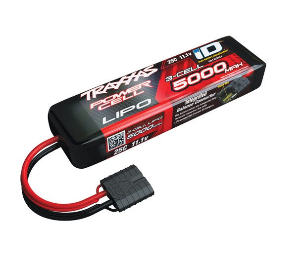 TRA2872X batterie Traxxas Power Cell LiPo 5000mAh 11.1V 3S 25C avec technologie iD offrant puissance et autonomie pour véhicules RC chez Univers RcLoisirs