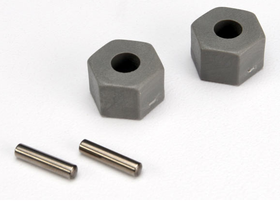 TRA3654 – Hex wheel hubs avant tall offset (Front Hex Wheel Hubs, offset élevé) – Univers RcLoisirs