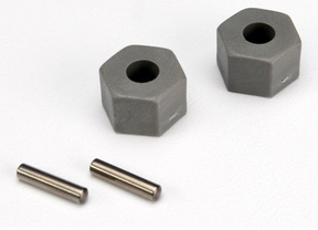 TRA3654 – Hex wheel hubs avant tall offset (Front Hex Wheel Hubs, offset élevé) – Univers RcLoisirs