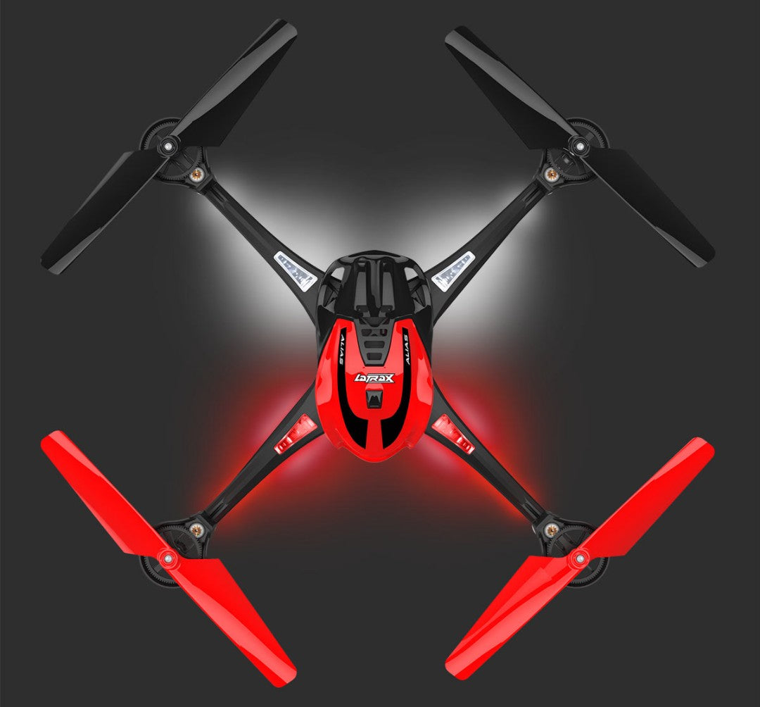 LaTrax, Traxxas, TRA6608, Alias, quadcopter, drone RTF, 2,4 GHz, stabilisation auto-level, acrobaties 360°, LED, débutant à expert, drone loisir, LiPo 1S, prêt à voler, Univers RcLoisirs