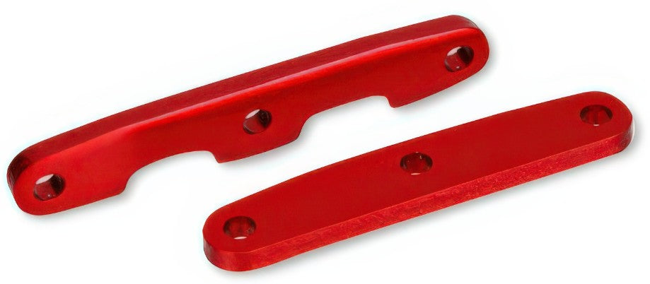 TRA6823R – Barres de liaison de coque avant/arrière aluminium rouges – Univers RcLoisirs