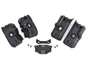 TRA8072X ensemble d'ailes interieures larges Traxxas TRX-4 pour carrosserie sans clips avec 4 ailes, 8 caches de lumieres et plaque de batterie.