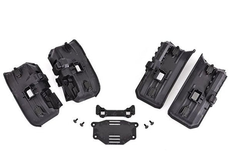 TRA8072X ensemble d'ailes interieures larges Traxxas TRX-4 pour carrosserie sans clips avec 4 ailes, 8 caches de lumieres et plaque de batterie.