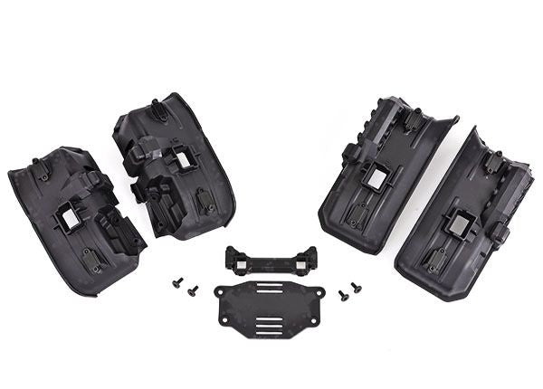 TRA8072X ensemble d'ailes interieures larges Traxxas TRX-4 pour carrosserie sans clips avec 4 ailes, 8 caches de lumieres et plaque de batterie.