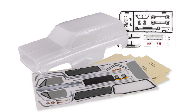 TRA8126 Carrosserie Chevrolet Blazer 1979 Transparente Clipless TRX-4 - Univers RcLoisirs