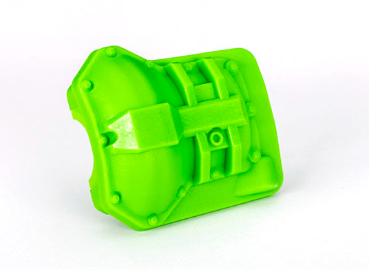 TRA8280-GRN couvercle de différentiel Traxxas vert en composite haute résistance pour TRX-4 et TRX-6 offrant protection et style personnalisé chez Univers RcLoisirs