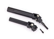 TRA8996T arbre de transmission Maxx Duty entièrement assemblé pour Traxxas Maxx équipé de la suspension WideMaxx. Compatible avant ou arrière, gauche ou droite, prêt à installer.