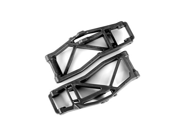 TRA8999 bras de suspension inférieurs WideMAXX Traxxas noirs pour MAXX offrant stabilité accrue et résistance élevée pour bashing RC chez Univers RcLoisirs