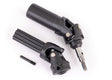 TRA9051 ensemble de cardan avant Extreme Heavy Duty Traxxas avec axe de roue de 6 mm. Livré entièrement assemblé avec goupille de fixation. Compatible avec les modèles Traxxas équipés du kit Extreme Heavy Duty #9080.