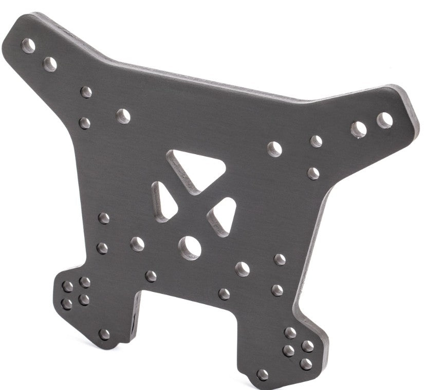 TRA9538A – Tour d’amortisseur arrière 6061-T6 aluminium grise – Univers RcLoisirs