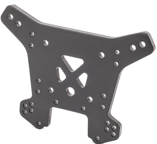 TRA9538A – Tour d’amortisseur arrière 6061-T6 aluminium grise – Univers RcLoisirs