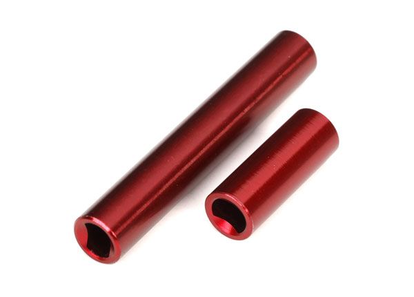 TRA9852 arbres de transmission aluminium TRX-4M Traxxas rouges robustes pour meilleure efficacité et durabilité