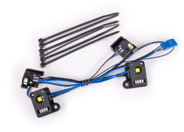 TRA9883 kit eclairage LED Traxxas Pro Scale pour TRX-4M Chevrolet K10 avec phares feux stop et installation rapide plug and play.