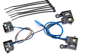 TRA9884 kit eclairage LED Traxxas Pro Scale pour TRX-4M Ford F150 avec phares feux stop et installation facile plug and play.