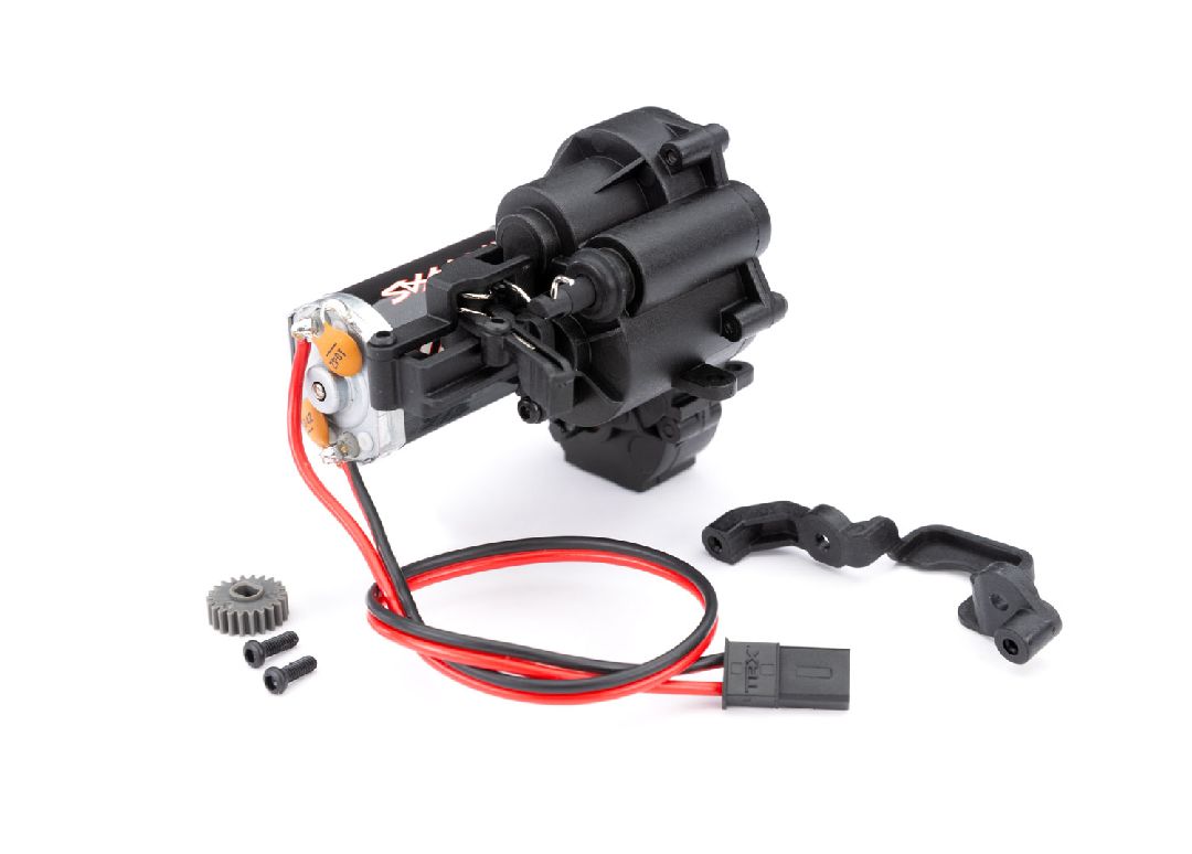 TRA9891 transmission 2 vitesses Traxxas TRX-4M avec moteur Titan 180 offrant couple extreme en crawl et vitesse pour conduite generale.