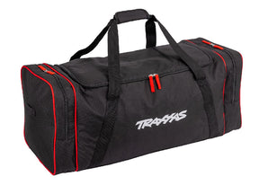 TRA9917 sac de transport Traxxas pour RC 1/10 et 1/8 avec compartiments multiples et construction robuste pour transport complet.