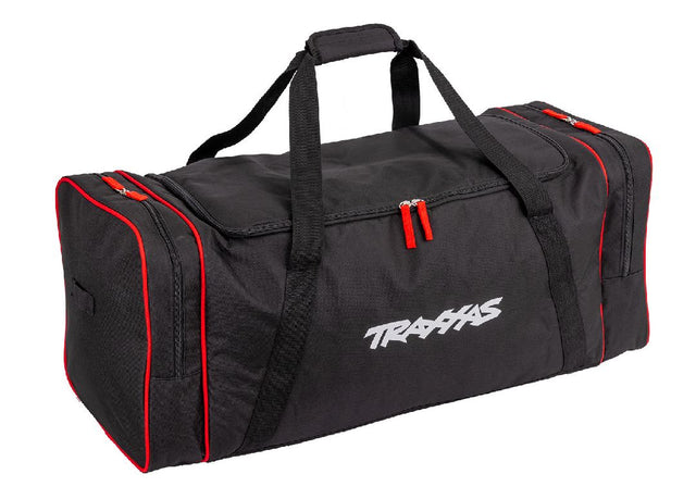 TRA9917 sac de transport Traxxas pour RC 1/10 et 1/8 avec compartiments multiples et construction robuste pour transport complet.