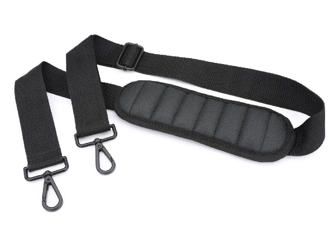 TRA9924 bandouliere Traxxas rembourree pour sac duffel 9917 offrant transport confortable et pratique pour equipement RC.