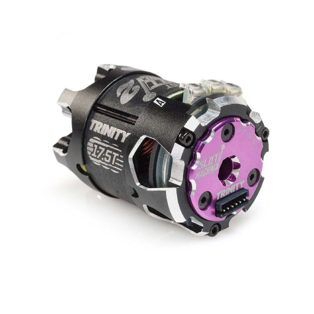 TRI-1055 moteur Trinity Slot Machine 2 17.5T Spec avec timing ajustable et performance constante pour RC compétition Stock.
