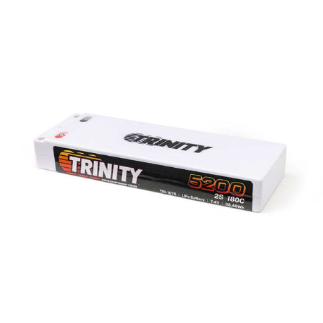 TRI-1075 batterie LiPo Trinity 7.4V 5200mAh 180C stick avec connecteurs 5mm pour puissance élevée et performance constante en RC 1/10.