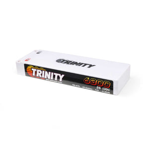 TRI-1076 batterie LiPo Trinity 7.6V 6300mAh 130C stick avec connecteurs 5mm pour puissance constante et autonomie en RC compétition 1/10.